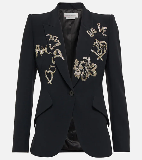Embroidered blazer