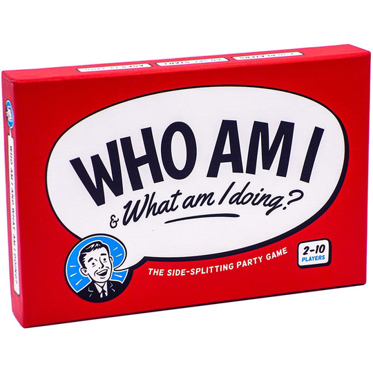 Who Am I & What Am I Doing? - Funny Party Game for 2-10 Players; Adults, Couples, Family - Fun Travel Size Card Game for Your Dinner Party or Board Ga