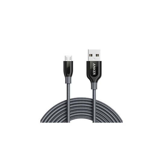 Anker PowerLine+ Micro USB (10ft) One of The Premium, Fastest, Most Durable Cable [Aramid Fiber & Double Braided Nylon] for Samsung, Nexus, LG,...