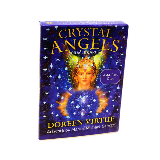 44 Pcs Crystal Angels Oracle Cards Deck Magic Oracle Cards Tarot Board Games