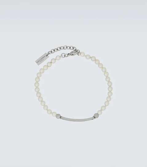 ID faux pearl bracelet