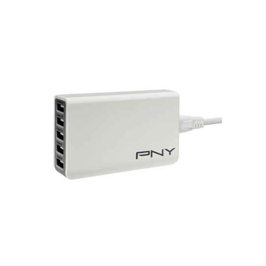 PNY P-AC-5UF-WUK01-RB Indoor Grey,White mobile device charger