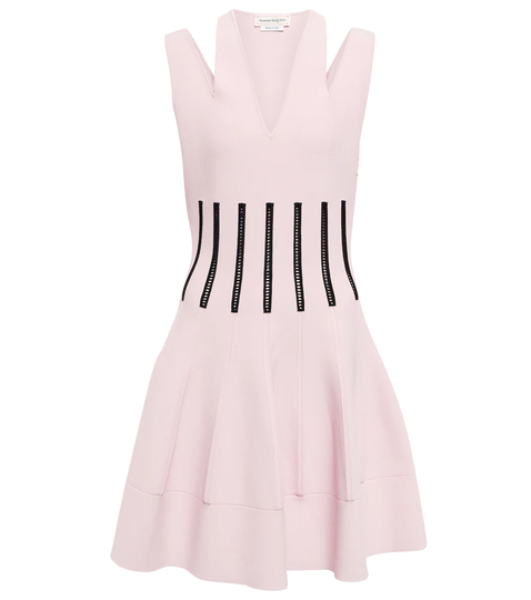 Striped cutout minidress