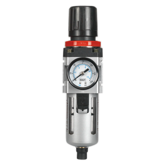Sealey Air Filter/Regulator with Gauge