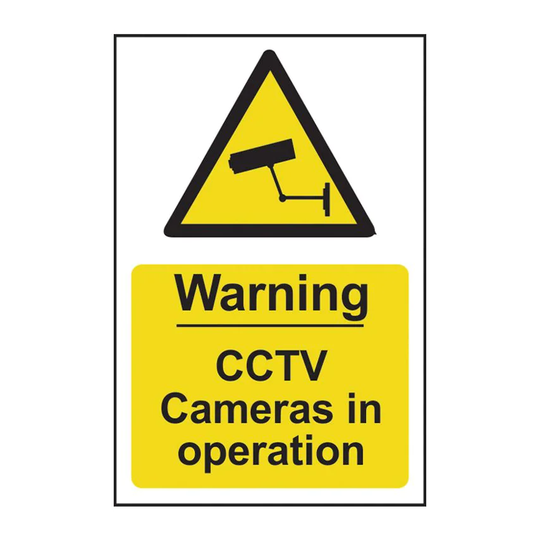 Spectrum Industrial Warning CCTV Cameras in Operation - PVC (200 x 300mm)