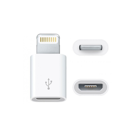 Micro-USB to Lightning Adapter - White