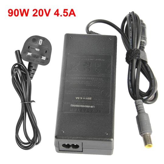 FUTUREBATT 90W 20V 4.5A AC Adapter Laptop Charger for Lenovo ThinkPad T400 T420 T430 T500 T60 X220 X230 E420 E430 E520