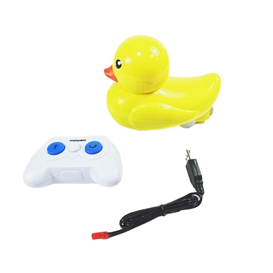 2.4G Electric RC Boat Simulation Little Duck Vehicles Waterproof RTR Model Children Shower Toy Amphibious Water Road Toys