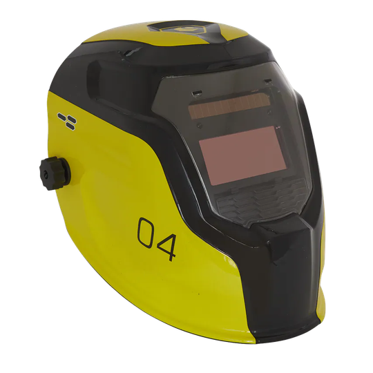 Sealey Auto Darkening Welding Helmet Shade 9-13 - Yellow