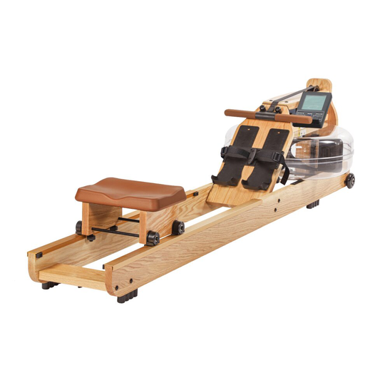 (Natural) Water Rower Rowing Machine Homw Gym, V2 Performance Monitor, OAK Wood With Vintage Paint Finish