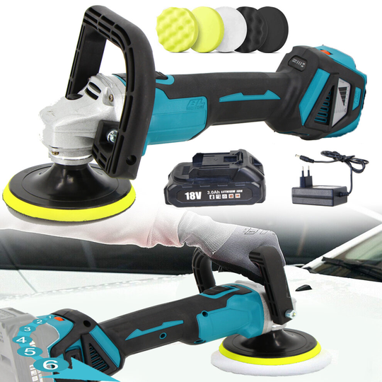 DPO600Z Car Polisher Sander Clean 5"+Battery+Charger-Makita Compatible