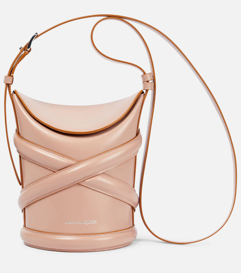 The Curve Small leather shoulder bag