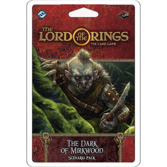 Lord of The Rings The card game The Dark of Mirkwood Scenario Pack cooperative game for Adults and Teens Ages 14+ 1-4 Players Average Playtime 30-