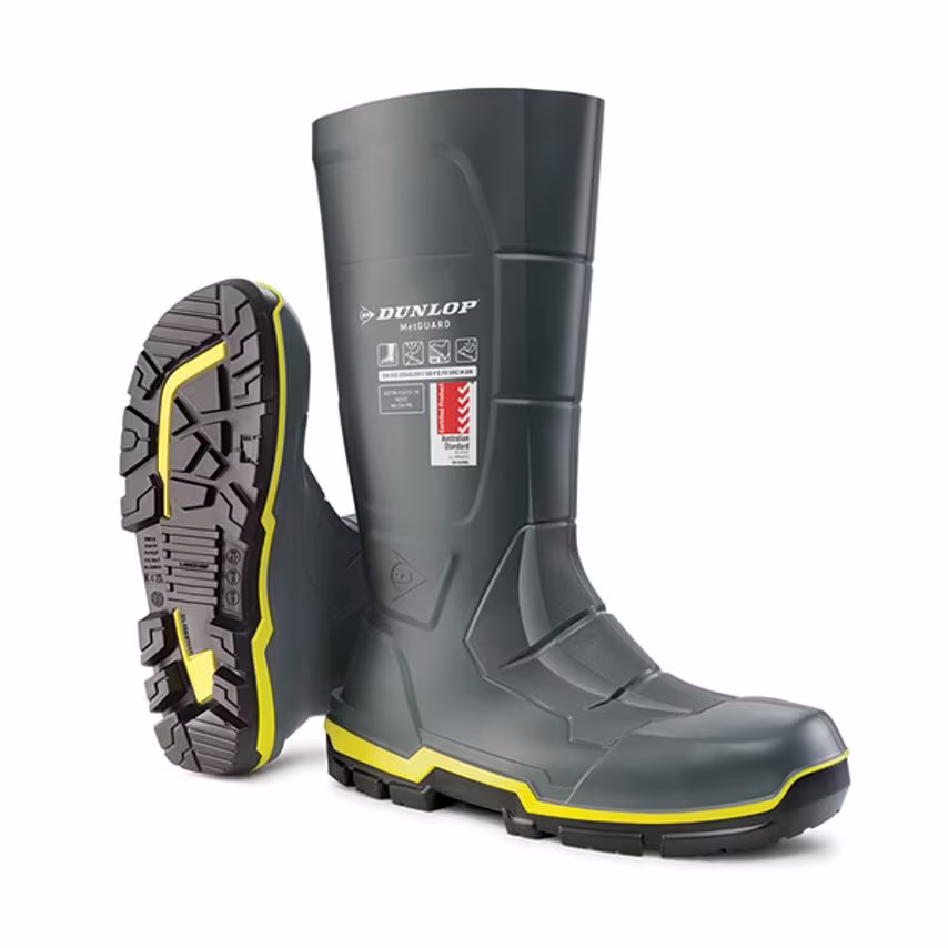 Dunlop Acifort Metguard Full Safety Grey Size 10 (44)