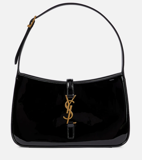 Le 5 à 7 patent leather shoulder bag