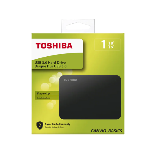 Toshiba Canvio Basics 1TB Ext HDD Black