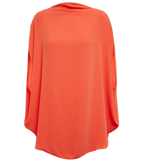Draped satin top