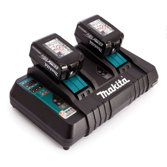 Makita 18V 2 x BL1850B 5.0AH Batteries & DC18RD Charger Set