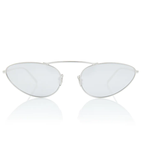 Oval metal sunglasses