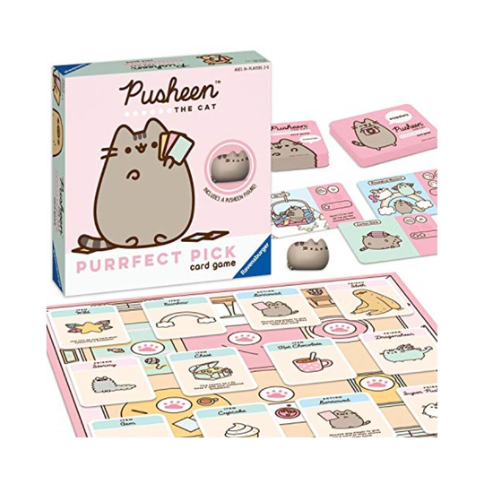 Ravensburger Pusheen Purrfect Pick: A Family Game for Cat Lovers and Pusheen Fans Ages 8 and Up