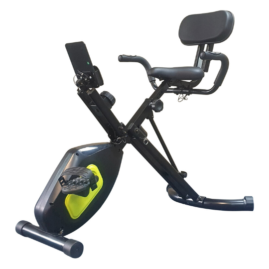 Exercise Bike Folding Adjustable Magtetic Resistance Recumbent Phone Holder Bluetooth