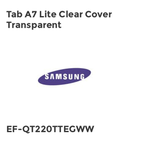 Samsung Tab A7 Lite Clear Cover Transparent