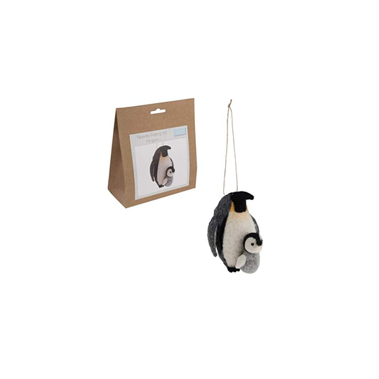 Trimits Needle Felting Kit Penguins, Festive, 10 x 7.5cm