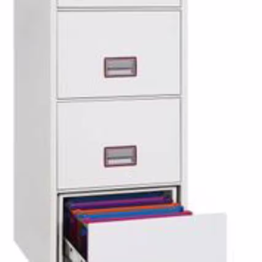 Phoenix Safe World Class Vertical Fire File FS2274K 4 Drawer Filing Cabinet with