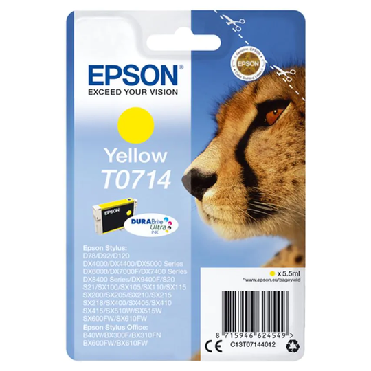 Epson Ink High Volume T071 Yellow Ink Cart
