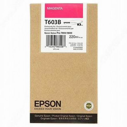 Epson T603B Magenta Ink Cartridge 220ml - C13T603B00