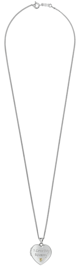 Moon & Back Silver & 9ct Gold PLated I Love My Mummy Locket