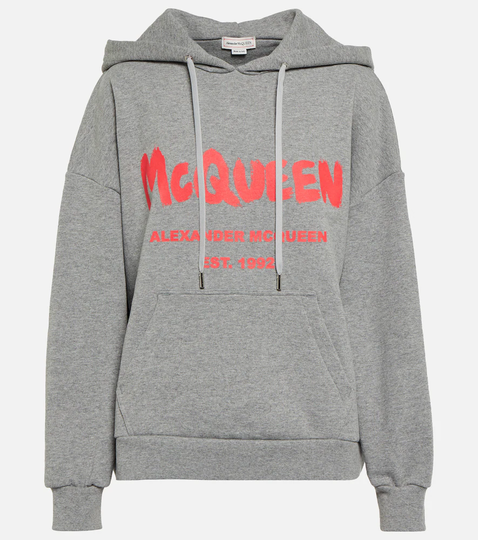 Logo cotton hoodie