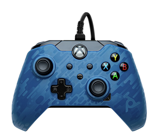 PDP Xbox Series X/S & Xbox One Wired Controller - Blue Camo