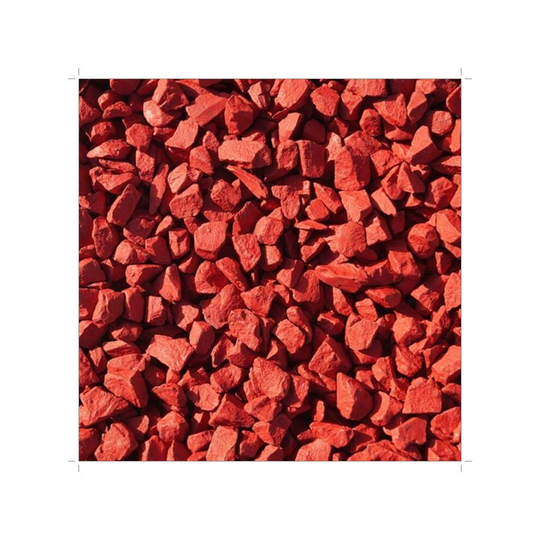 (Chilli Red) 2kg Coloured Garden Stones 10-25mm