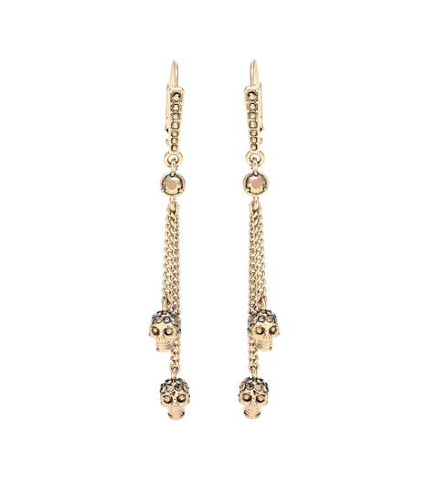 Skull embellished earrings