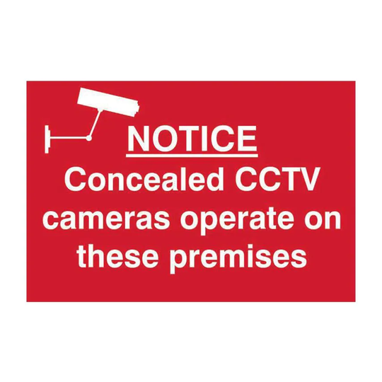 Spectrum Industrial Notice Concealed CCTV Cameras Operate on These Premises - PV