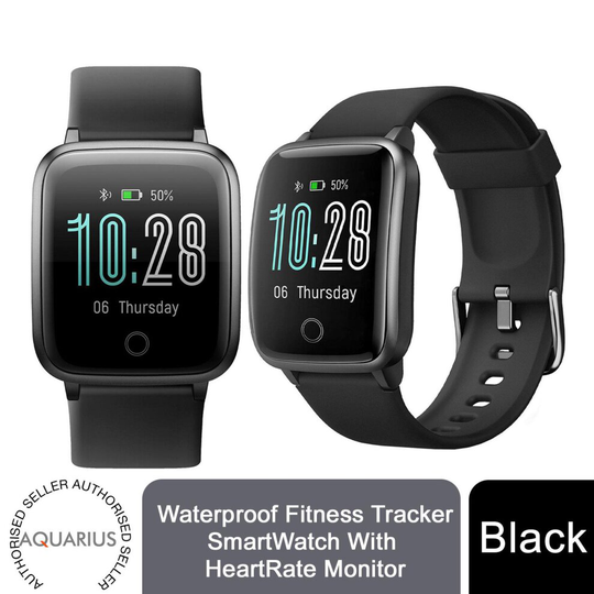 Aquarius IP68 Waterproof Fitness Tracker - Black