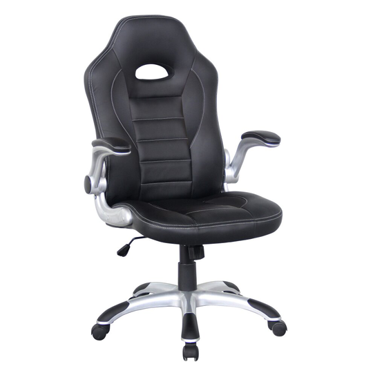 Talladega Faux Leather Racing Style, Gaming, Office Chair - Black By Alphason