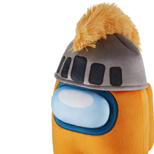 Among Us Series 2 Huggable Plush Soft Toy Crewmate Figure 30cm Orange Grey Hat