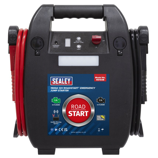 Sealey RoadStart Emergency Jump Starter 12V 5L 8 Cylinder