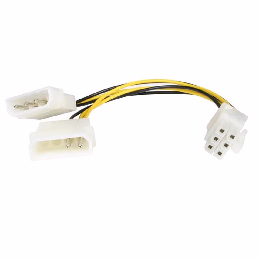 Startech 6in LP4 to 6 Pin PCIE Video Power Adapte