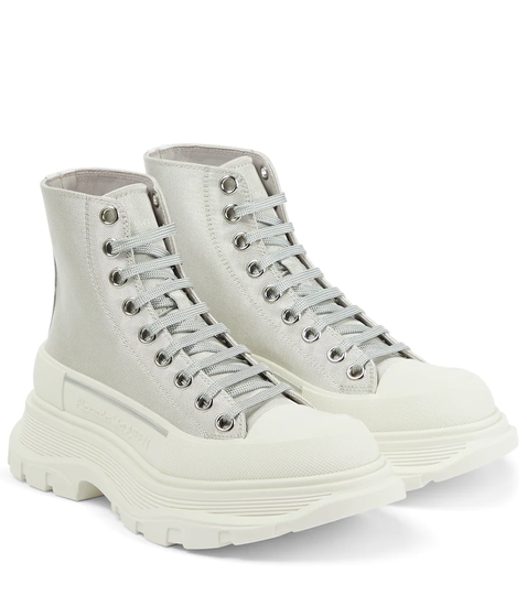 Tread Slick canvas lace-up boots