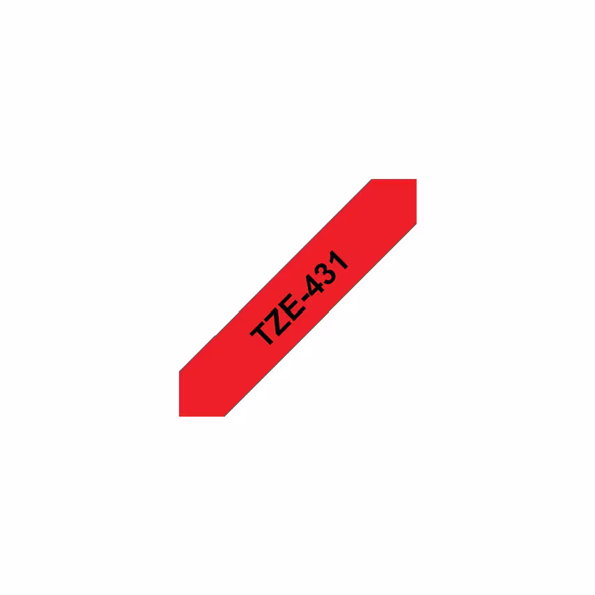 Brother TZE-431 12MM P-touch Tape Red
