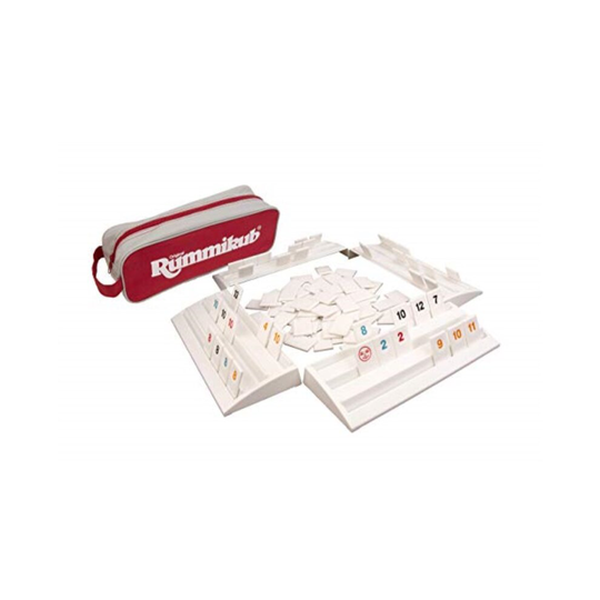 Rummikub - The Complete Original Game With Full-Size Racks and Tiles in a Durable Canvas Storage/Travel Case by Pressman - Exclusive
