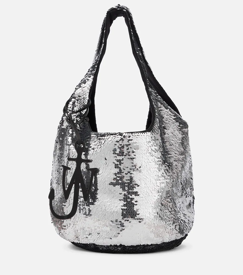 Sequined tote bag