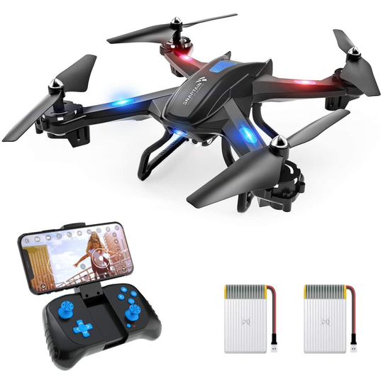 SNAPTAIN S5C WiFi FPV Drone with 1080P HD Camera,Voice Control, Wide-Angle Live Video RC Quadcopter with Altitude Hold, Gravity Sensor Function