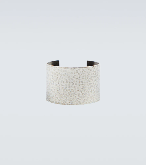 Hammered brass arm cuff