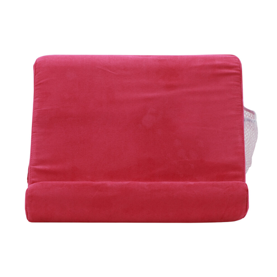 (Rose red) Multicolor Soft Pillow Lap Stand iPad Tablet Magazine Holder Xmas