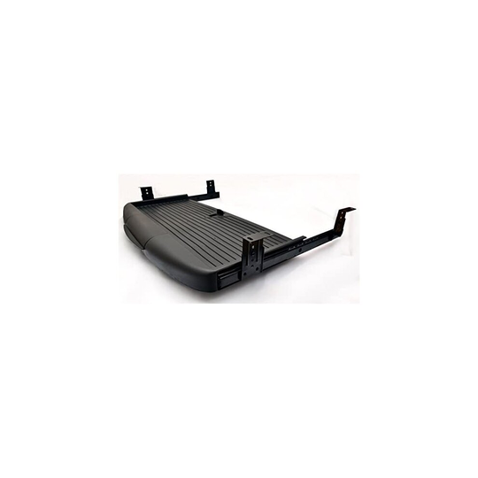 Under Desk Computer Keyboard Tray, Shelf, Sliding Drawer Complete kit - Black (no Mouse-Pad, Black)