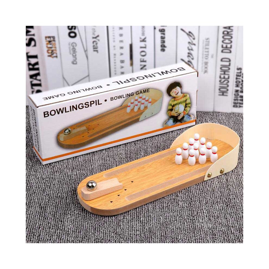 Mini BOWLINGSPIL Bowling Game Parent Kids Interactive Desktop Games Toys